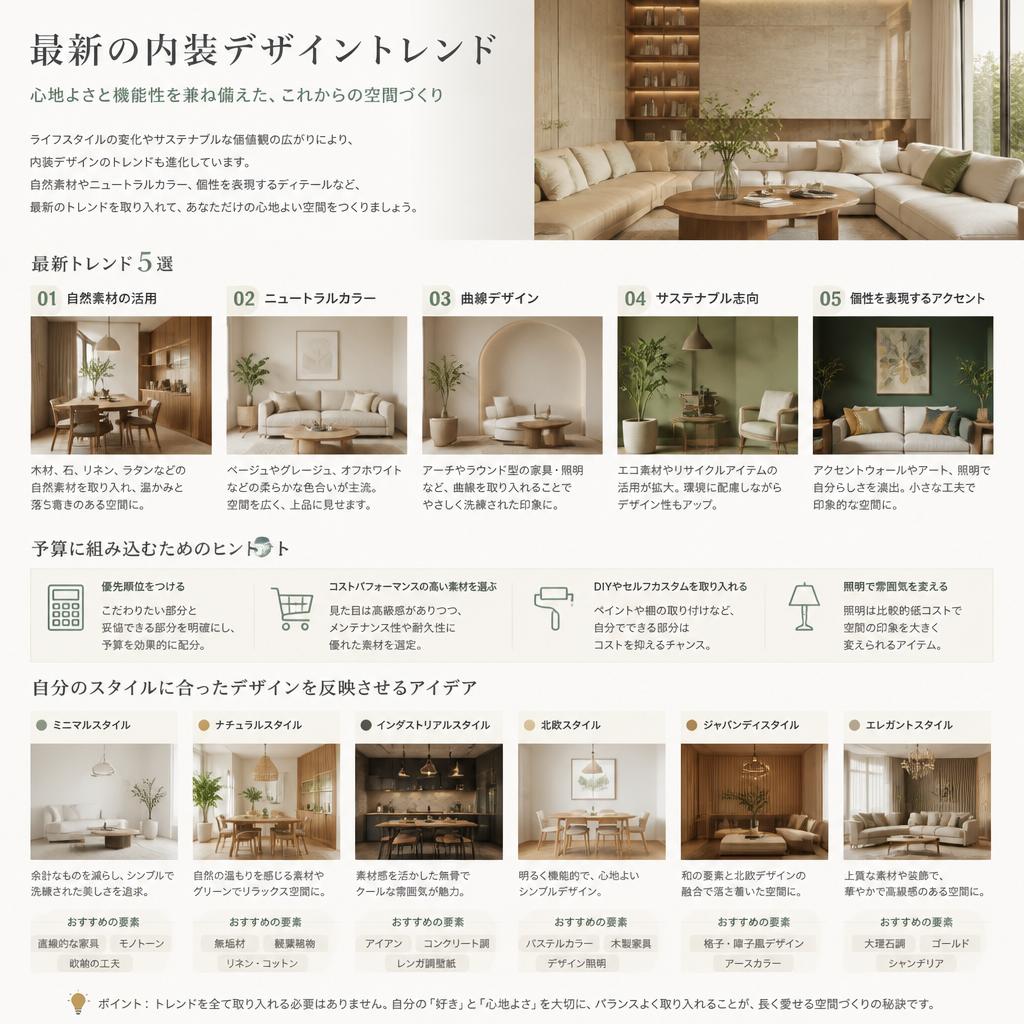 トレンドを取り入れた内装デザインの提案