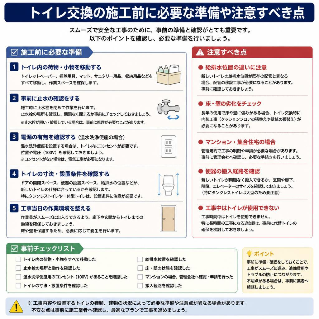 5. 施工前の準備と注意点