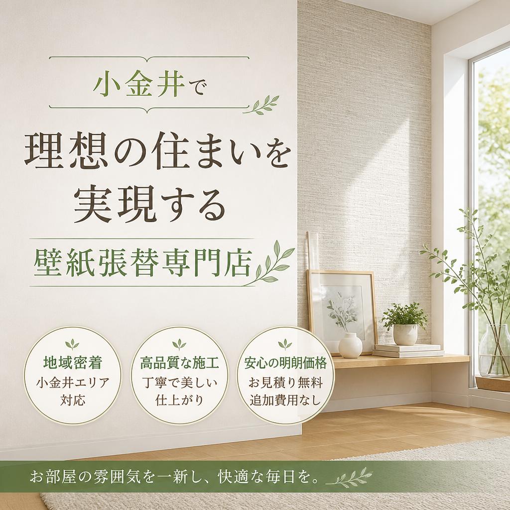 小金井で理想の住まいを実現する壁紙張替専門店