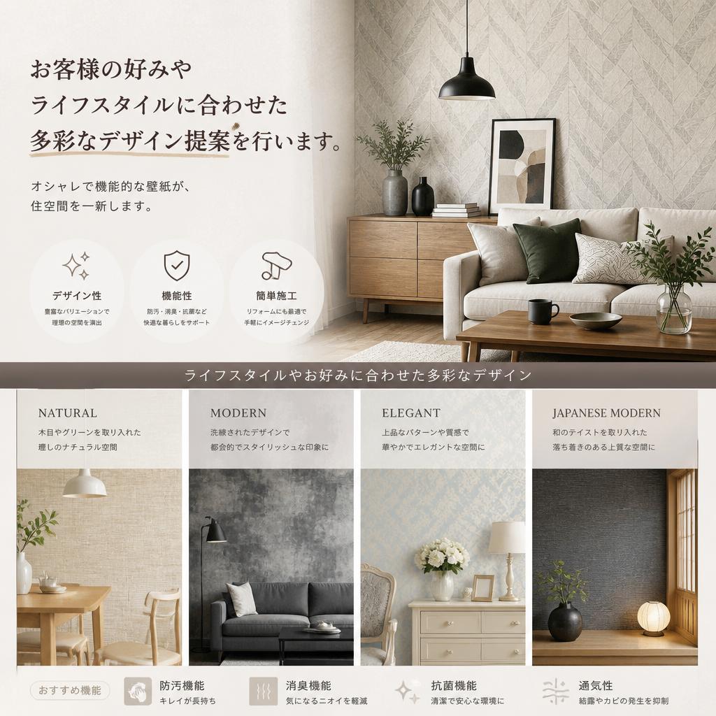 多彩なデザイン提案