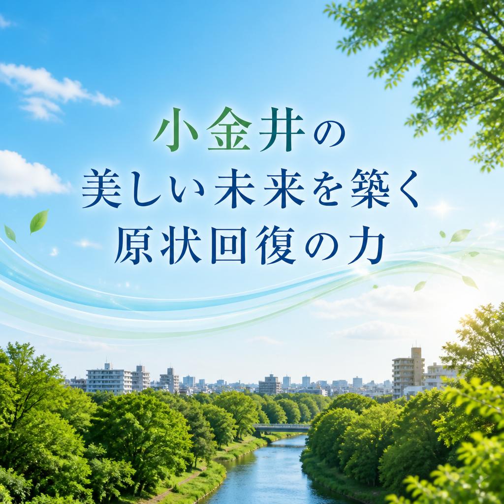 小金井の美しい未来を築く原状回復の力
