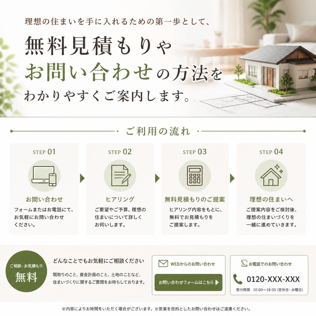 無料見積もりとお問い合わせ