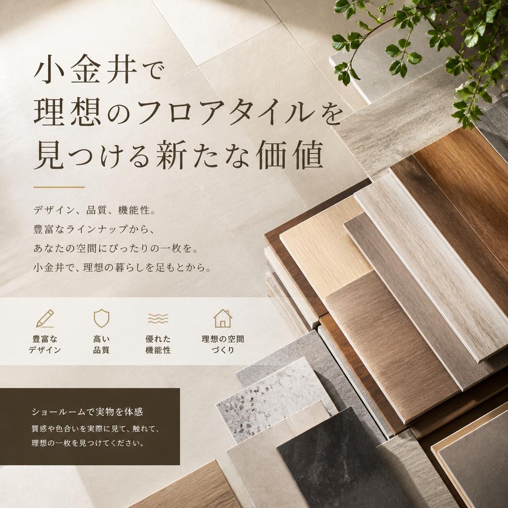 小金井で理想のフロアタイルを見つける新たな価値