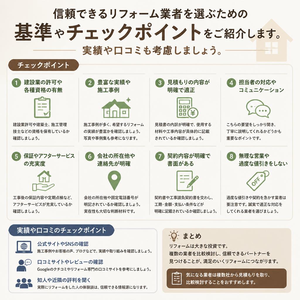 2. リフォーム業者の選び方