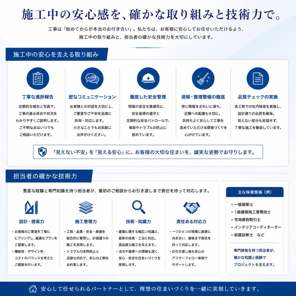 5. 安心の工事を実現するためのポイント