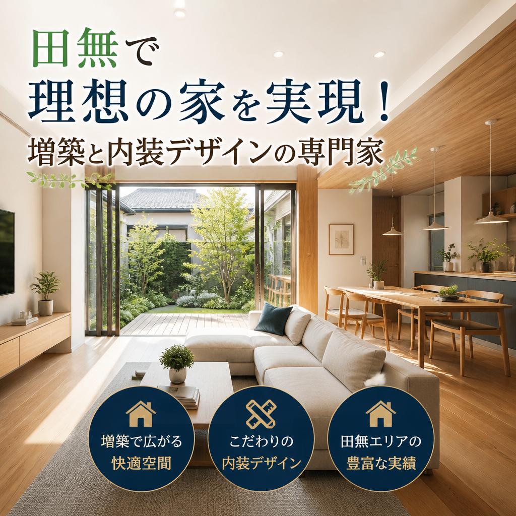 田無で理想の家を実現！増築と内装デザインの専門家