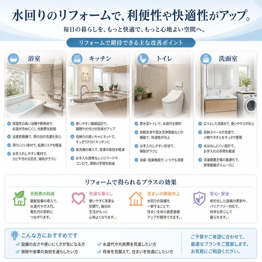 理想の水回りを実現