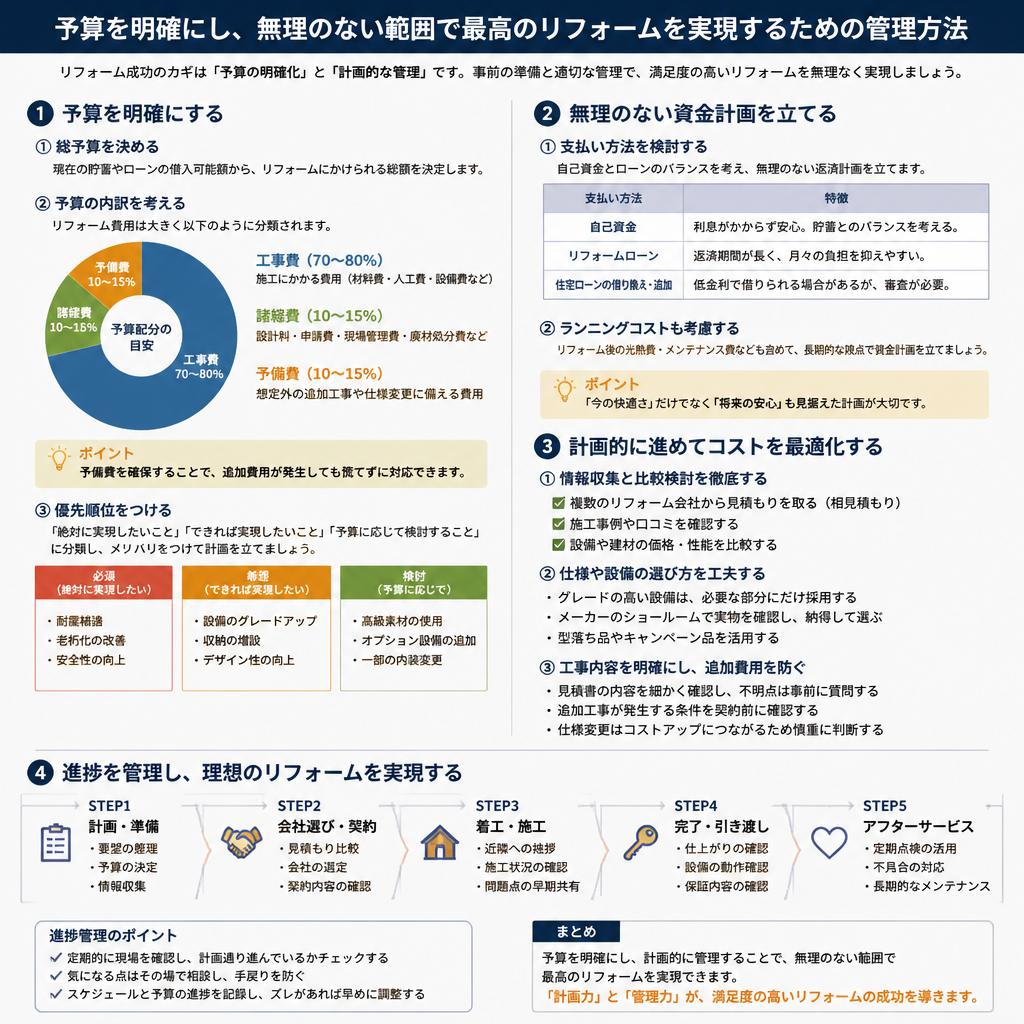 予算管理で賢いリフォーム計画