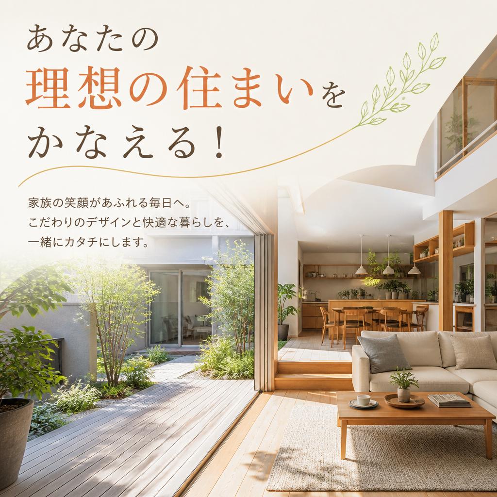 あなたの理想の住まいをかなえる！