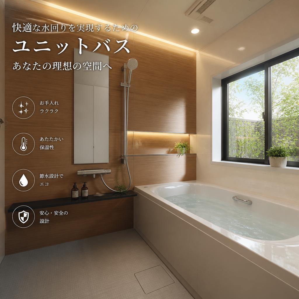 快適な水回りを実現するためのユニットバスあなたの理想の空間へ